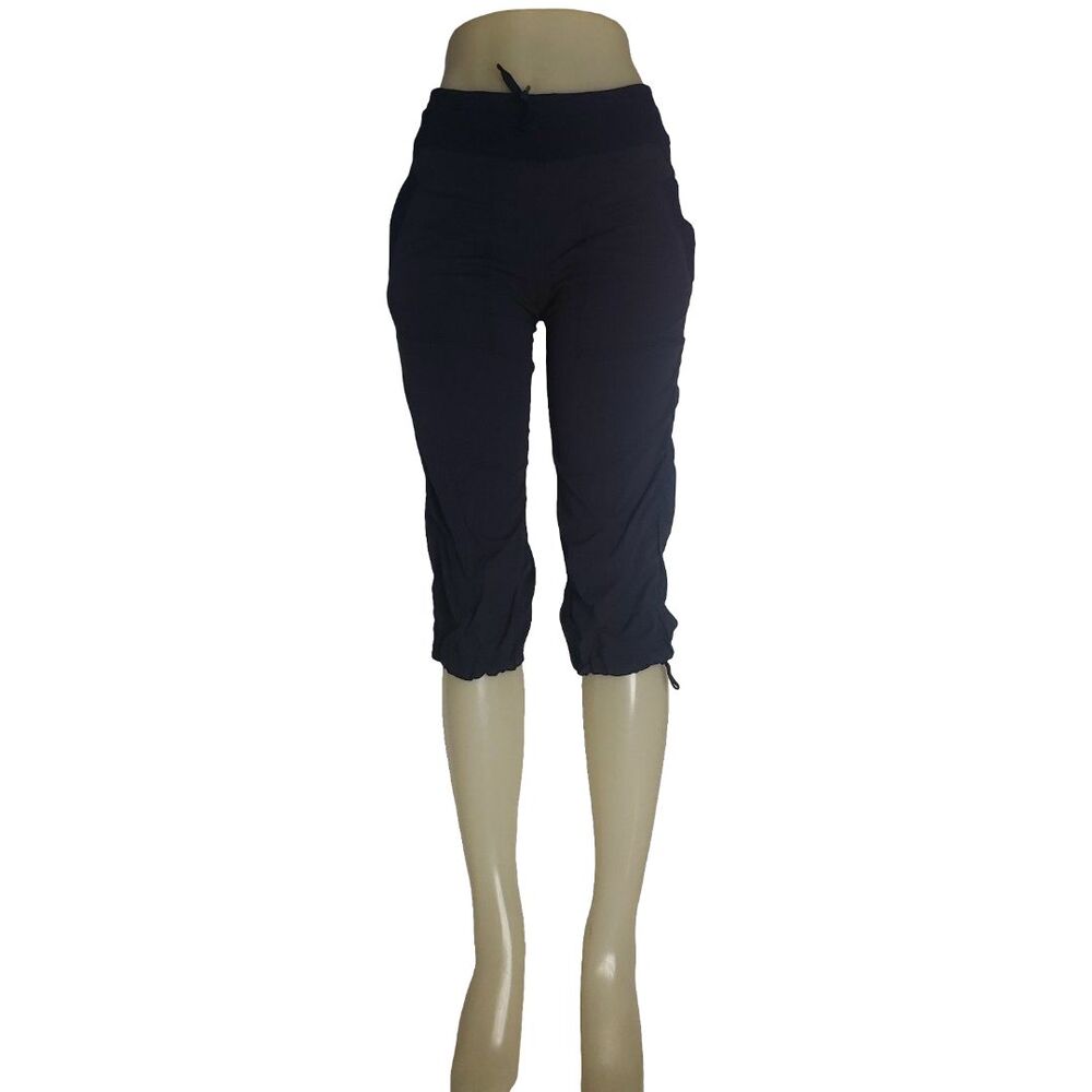 Lululemon Pants Womens 4 Capri Drawstring Stretch Ruched Athletic Active Yoga